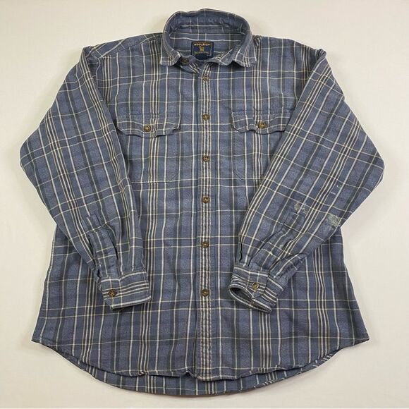 Woolrich‎ Button Shirt Men’s Large Plaid Outdoor Barn Rancher Chore Workwear - Picture 1 of 9
